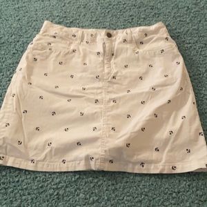 Preppy Croft & Barrow anchor skort